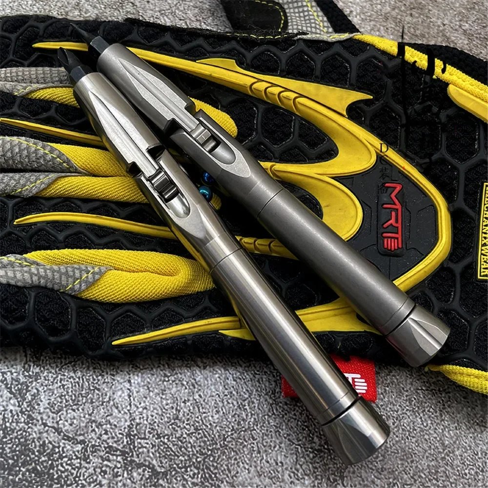 Edc Carry For Men - Titanium Folding Multi-Angle Screwdriver - Portable