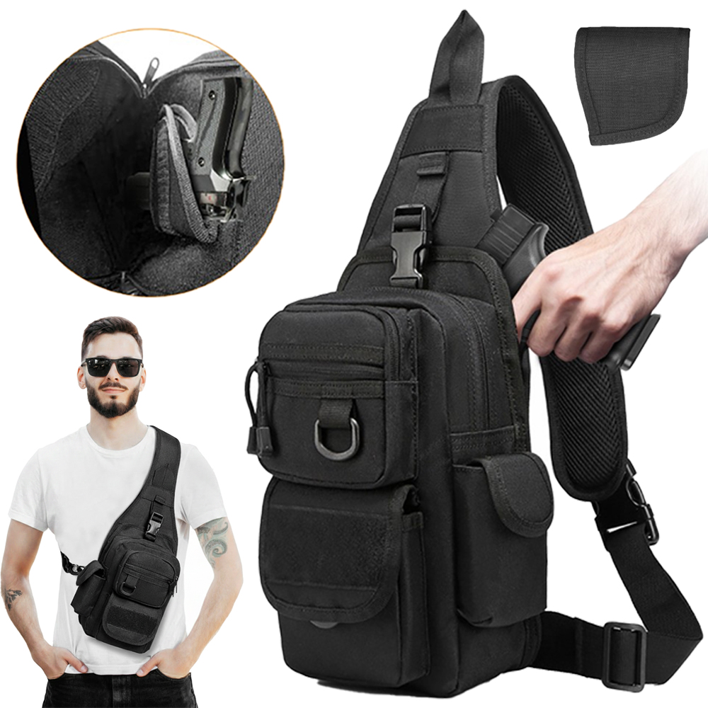 Edc Concealed Carry Sling Bag - Tactical Pistol Bag Concealed Carry Gun