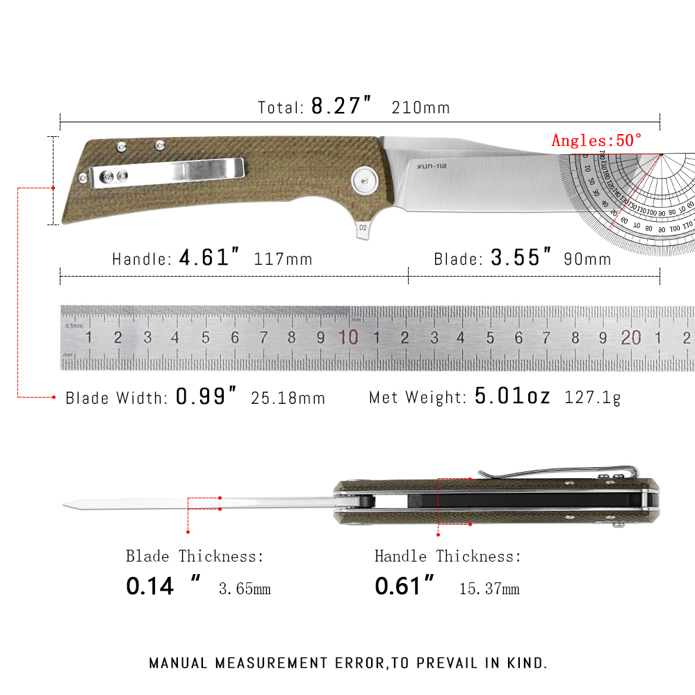 Shooziz XUN112 EDC Folding Kni - Edc Carry For Men ulasan dan harga