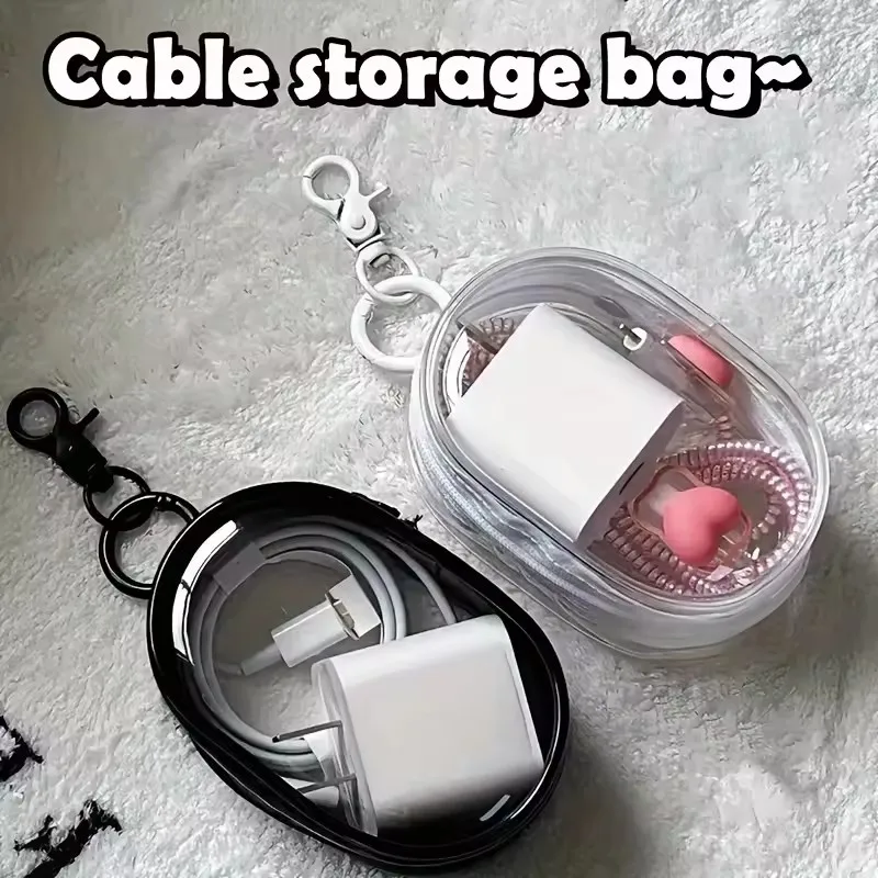 Portable Mini Transparent Stor - Cable Winder Keychain ulasan dan harga