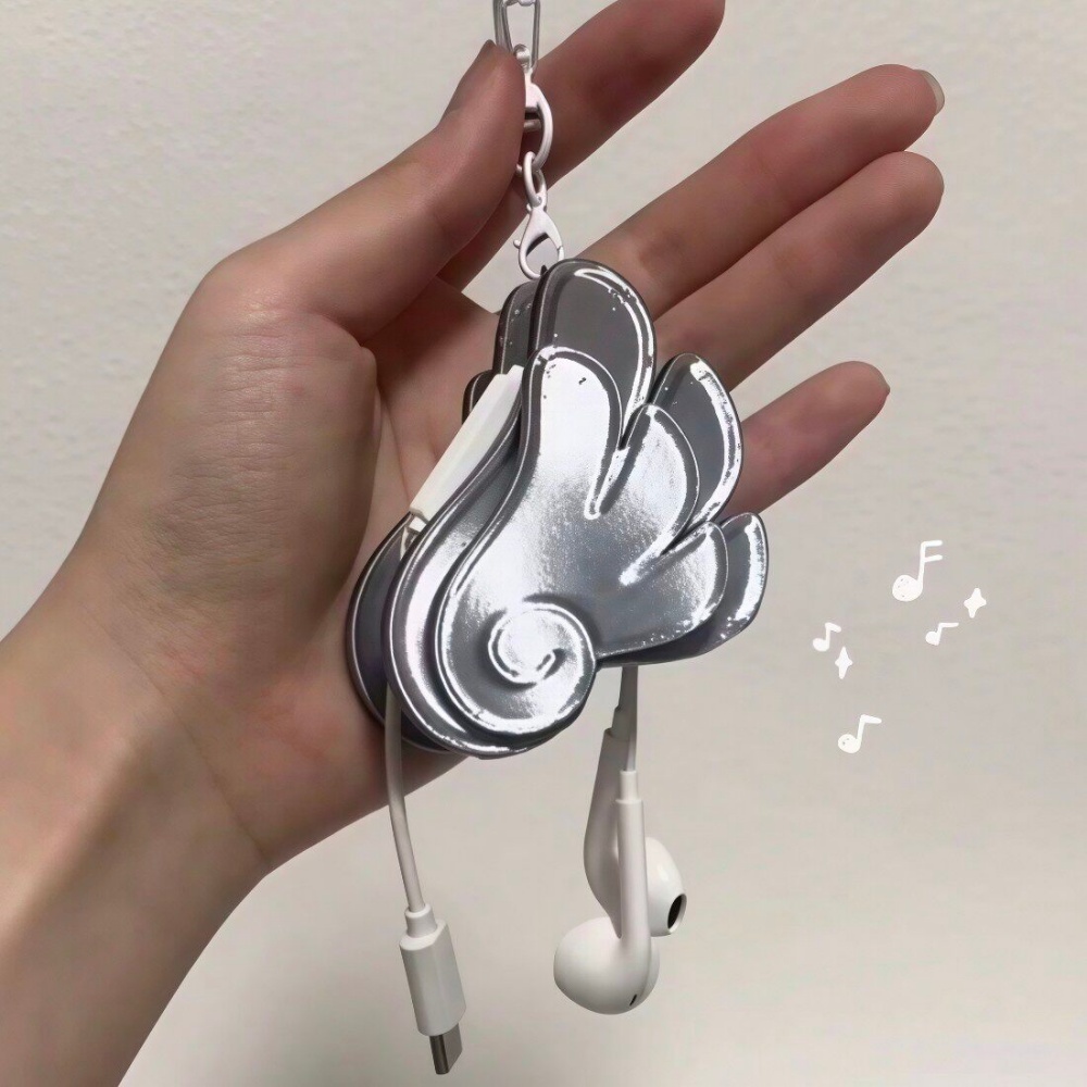 3D Printed Angel Wing Cable Wi - Cable Winder Keychain ulasan dan harga
