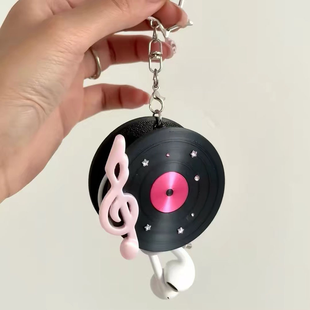 Kawaii Record Cable Organizer  - Cable Winder Keychain ulasan dan harga