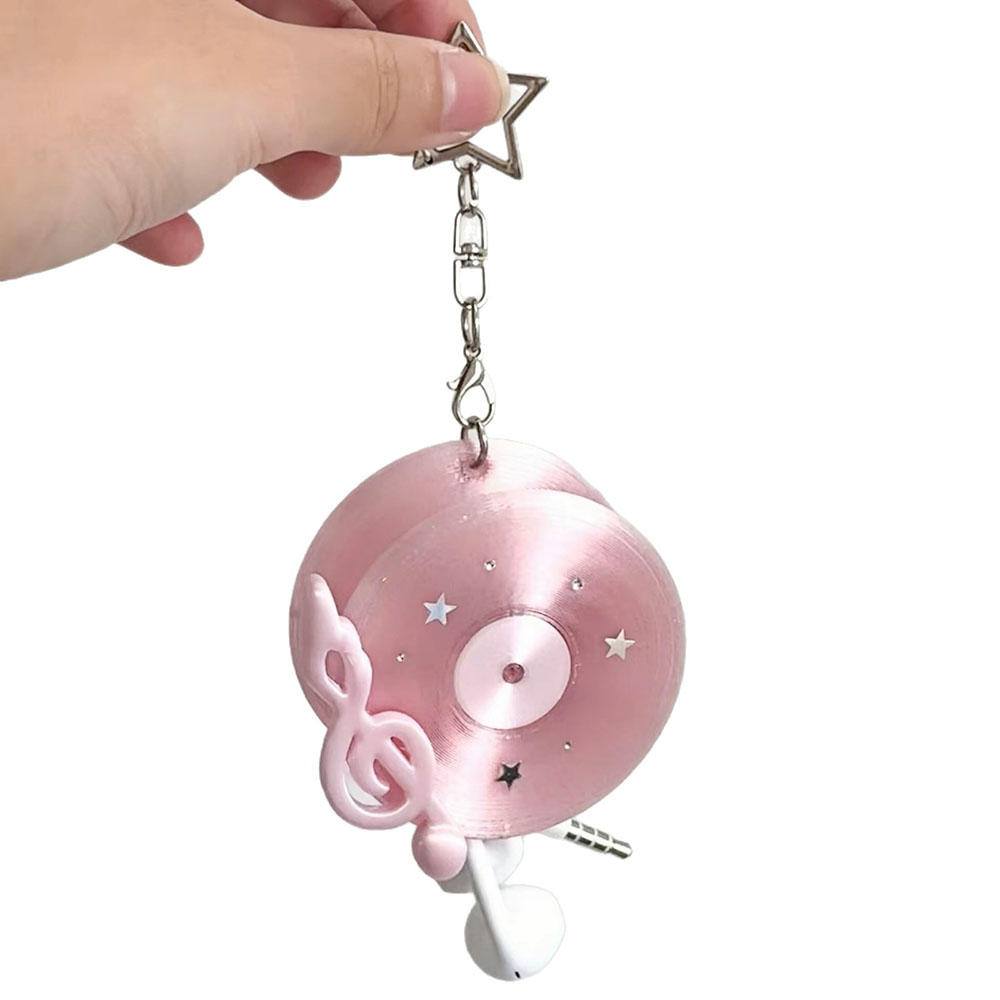 Kawaii Record Cable Organizer  - Cable Winder Keychain ulasan dan harga