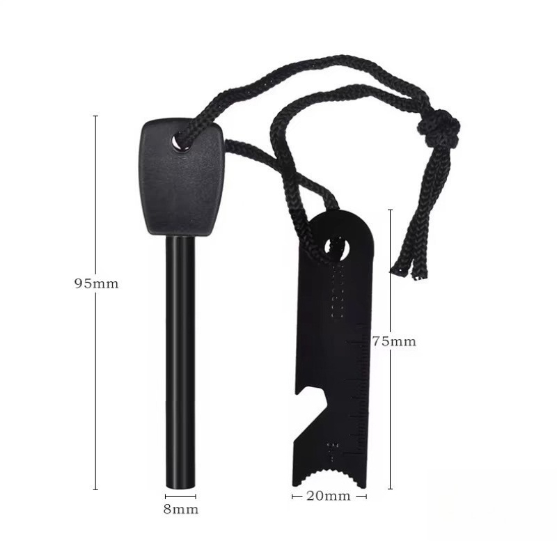 Outdoor Survival Flint Fire St - Ferro Rod Striker ulasan dan harga