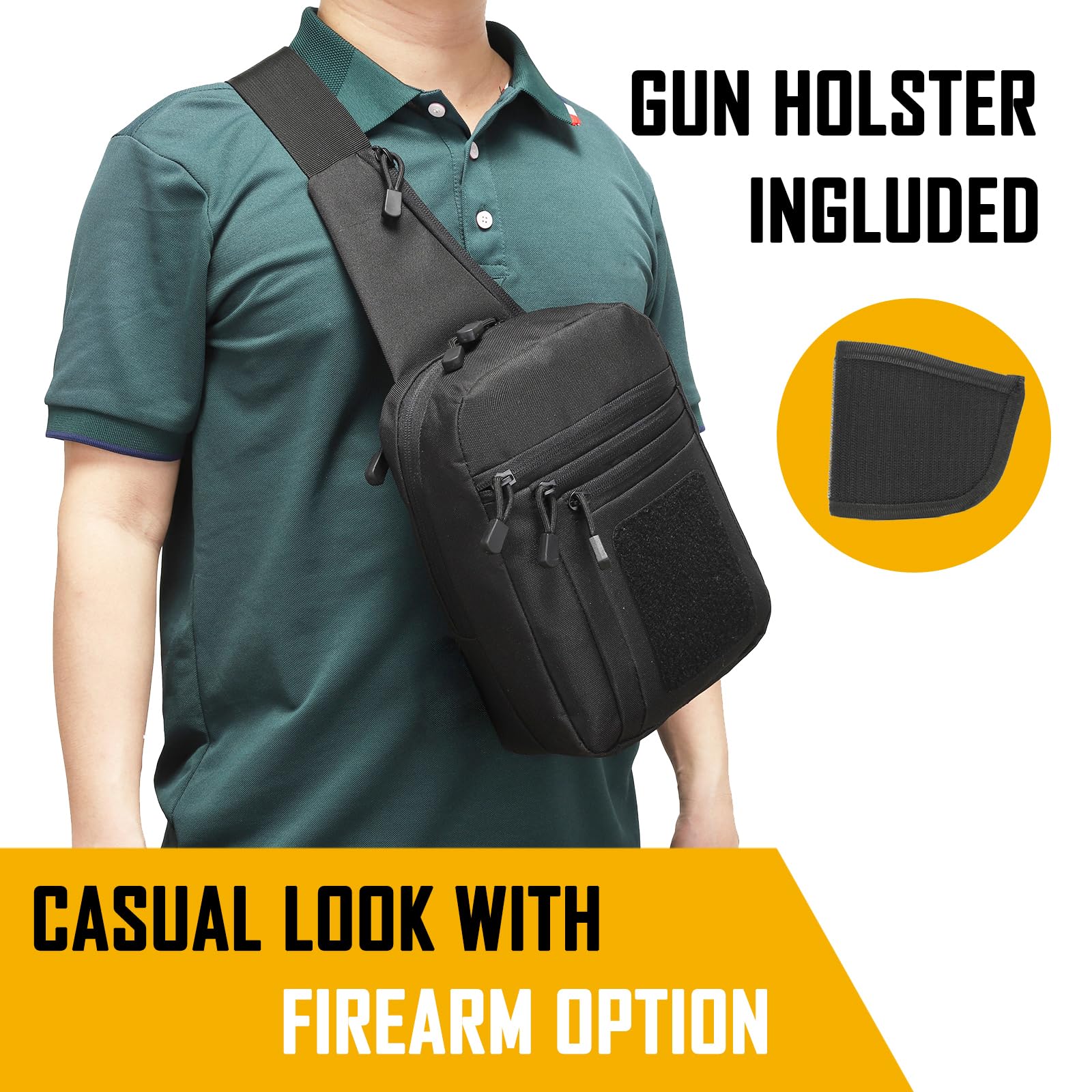 Concealed Carry Crossbody Bag  - Edc Carry For Men ulasan dan harga