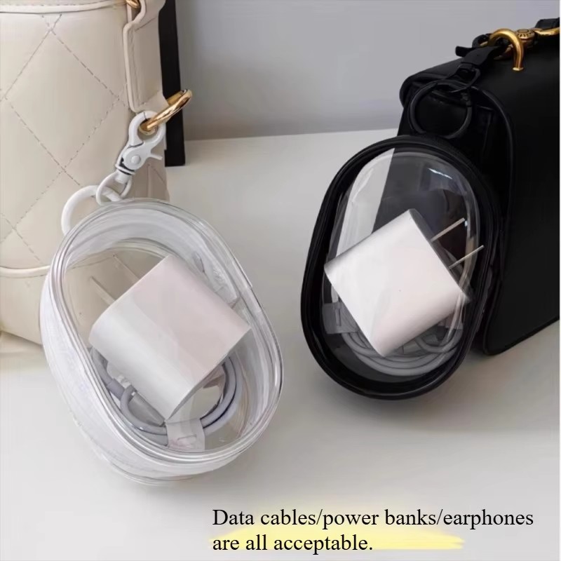 Portable Mini Clear Zipper Sto - Cable Winder Keychain ulasan dan harga