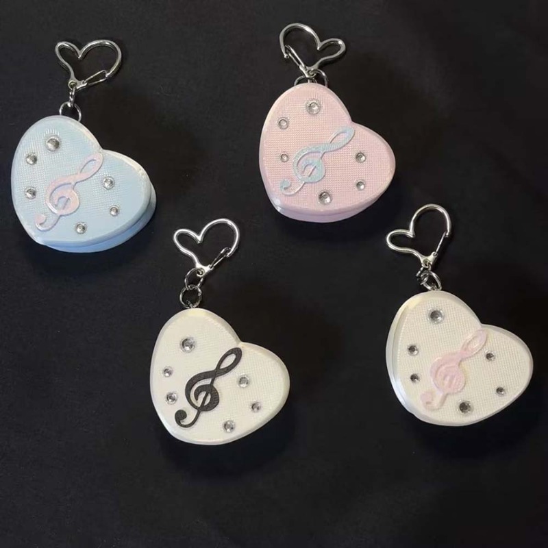 Gothic Musical Note Heart Cabl - Cable Winder Keychain ulasan dan harga