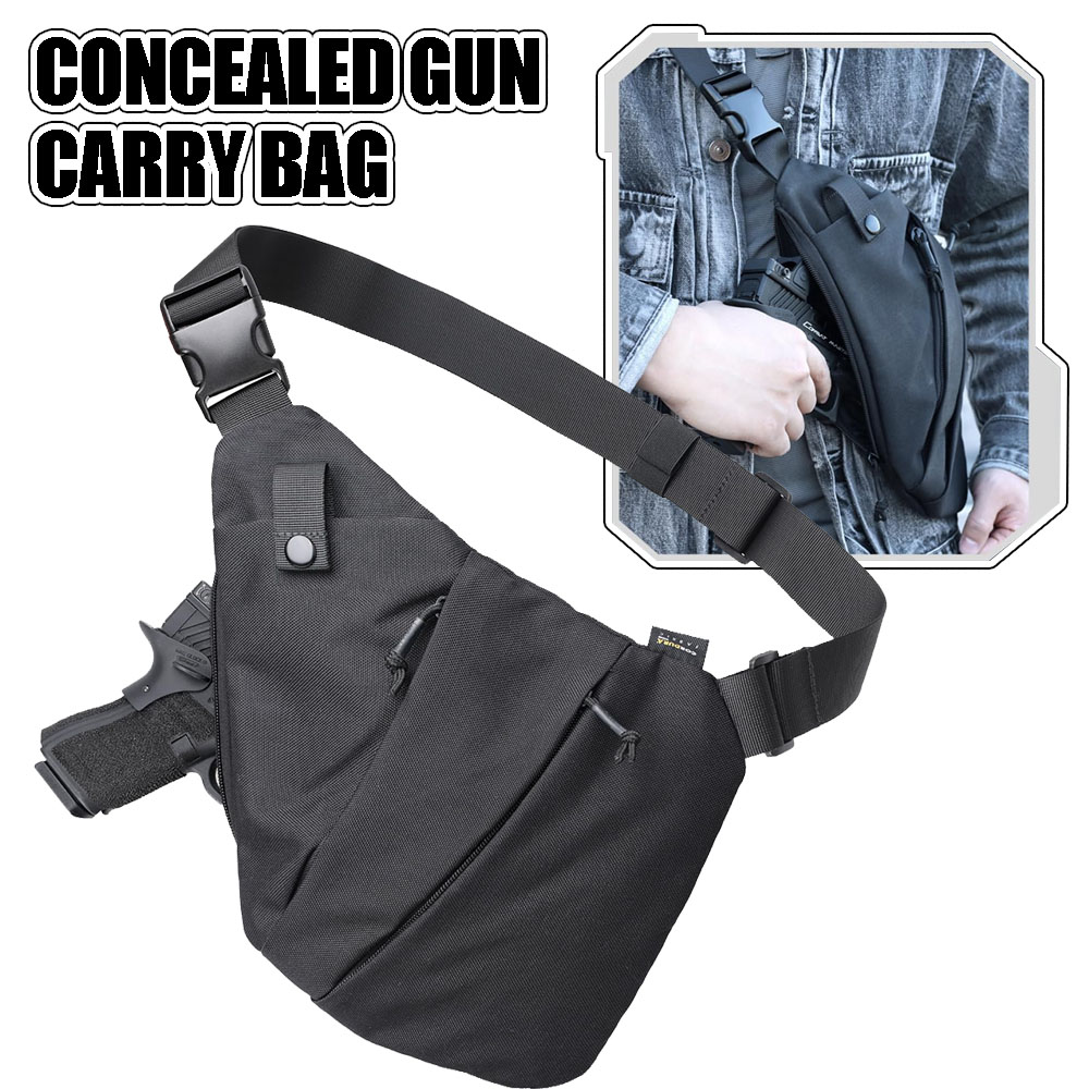 Tactical Concealed Gun Carry B - Edc Concealed Carry Sling Bag ulasan dan harga