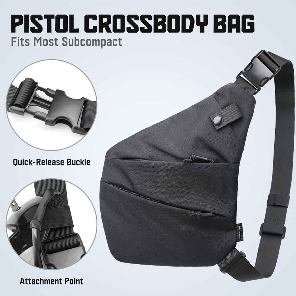 Tactical Concealed Gun Carry B - Edc Concealed Carry Sling Bag ulasan dan harga