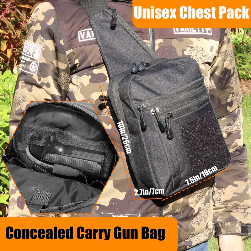 New Tactical Chest Bag Pistol  - Edc Pistol Carry Bag ulasan dan harga