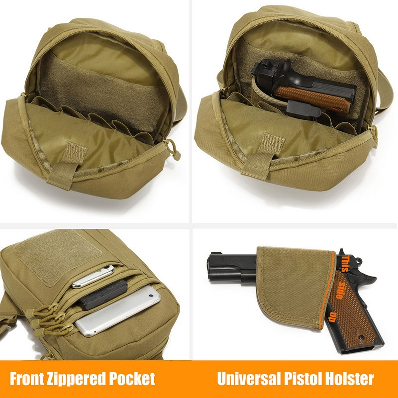 New Tactical Chest Bag Pistol  - Edc Pistol Carry Bag ulasan dan harga