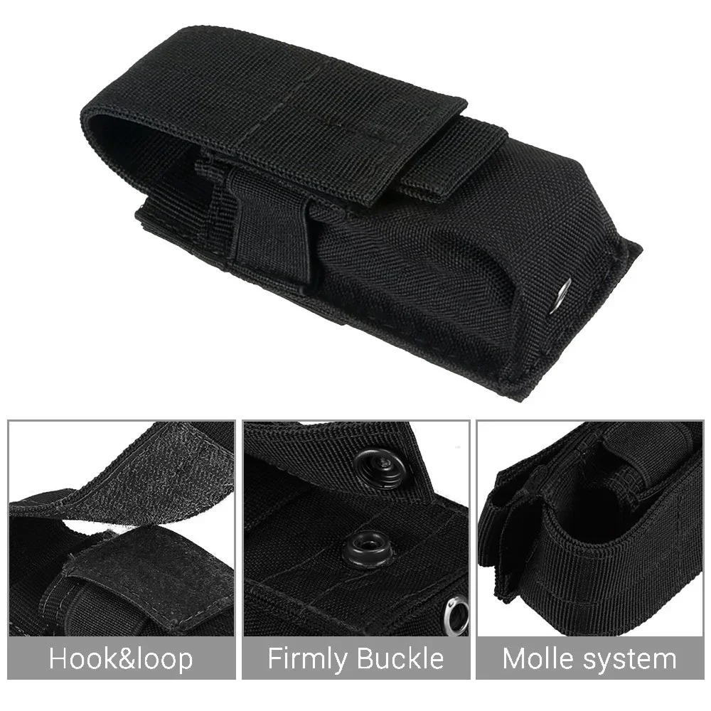 Tactical Molle Flashlight Pouc - Edc Concealed Carry Knife ulasan dan harga