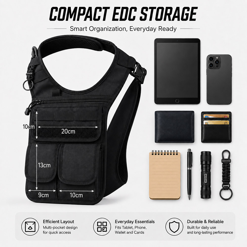 Tactical Concealed Underarm To - Edc Concealed Carry Sling Bag ulasan dan harga