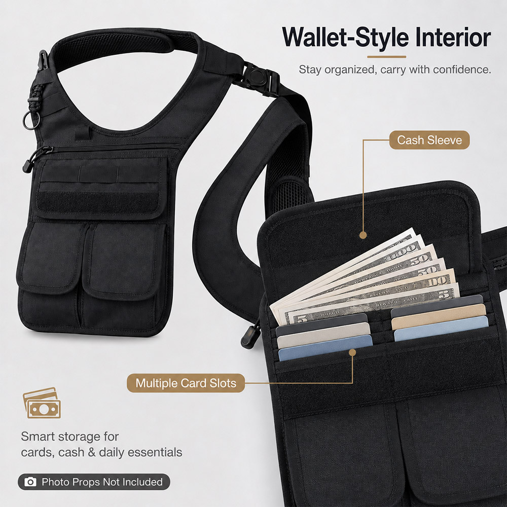 Tactical Concealed Underarm To - Edc Concealed Carry Sling Bag ulasan dan harga