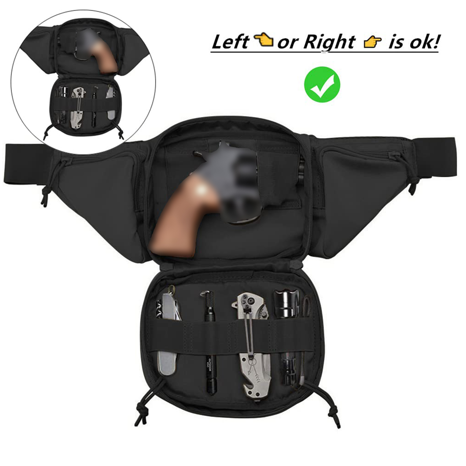 Tactical Fanny Pack Gun Holste - Edc Carry For Men ulasan dan harga
